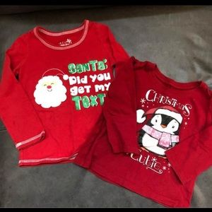Toddler Girl Christmas Tees (18mo-2T) 🎄🎅🏻